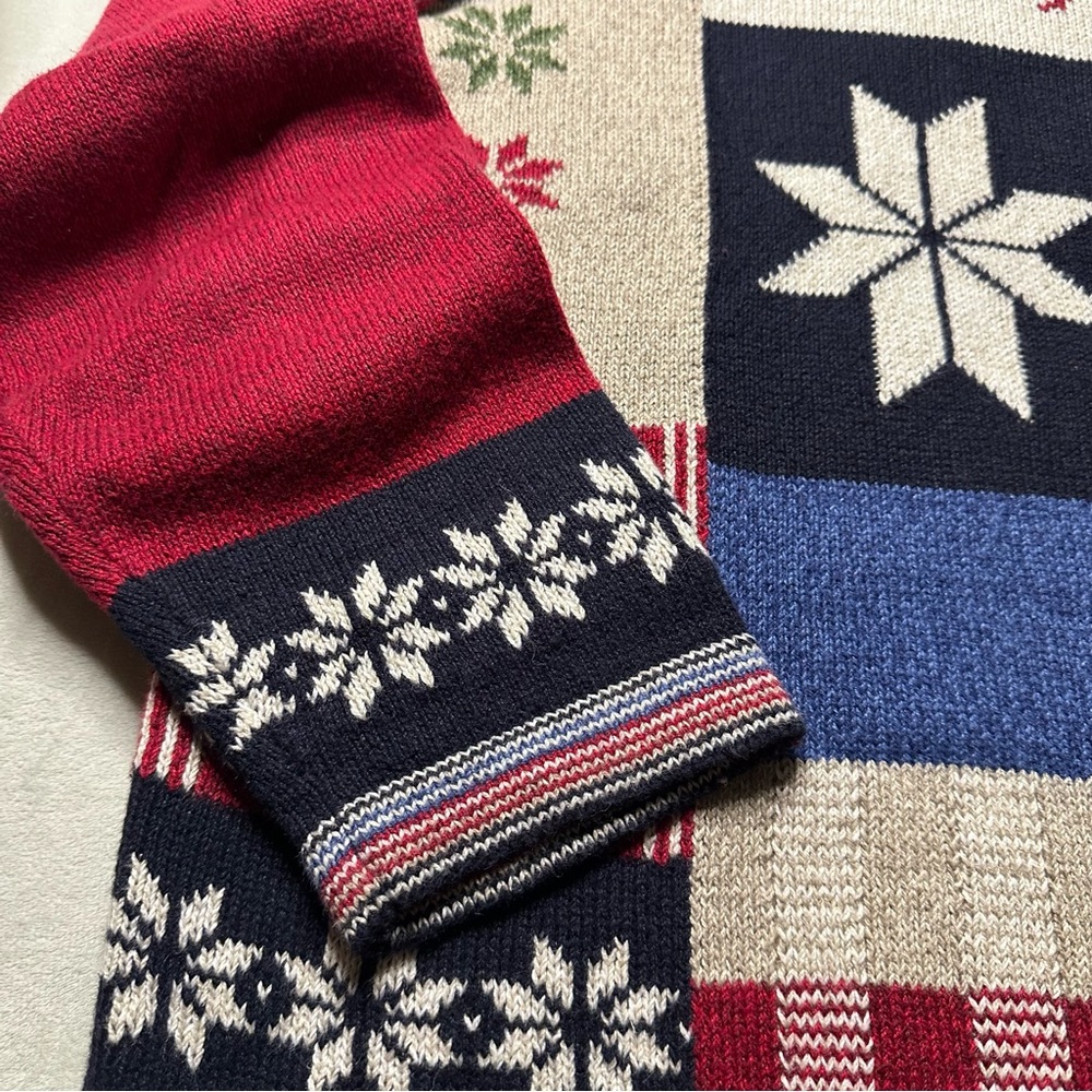 christopher & banks Holiday Sweater Full Zip Up Christmas Winter Women’s XL - Picture 5 of 9
